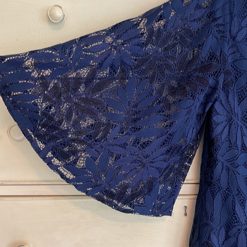 Lilly Pulitzer Jackelin Romper Navy Lace size 2 - Picture 6 of 10